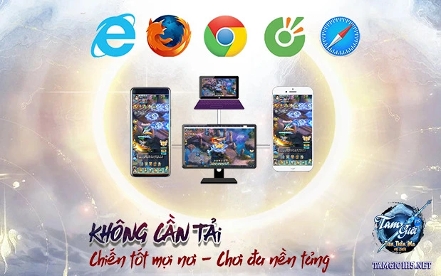 Slideshow Game Tam Giới H5 chơi không cần tải về